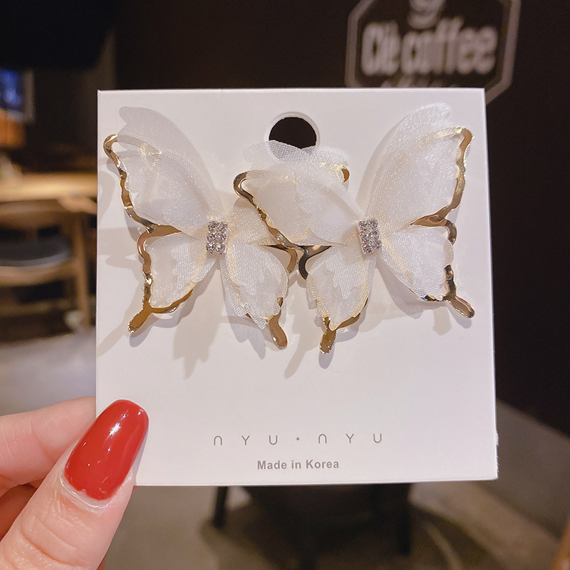Brand shiffon fashionable elegant universal earrings
