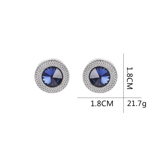 European and American personalized new cufflinks, fashionable French diamond cufflinks wish supply cross-border clothing accessories