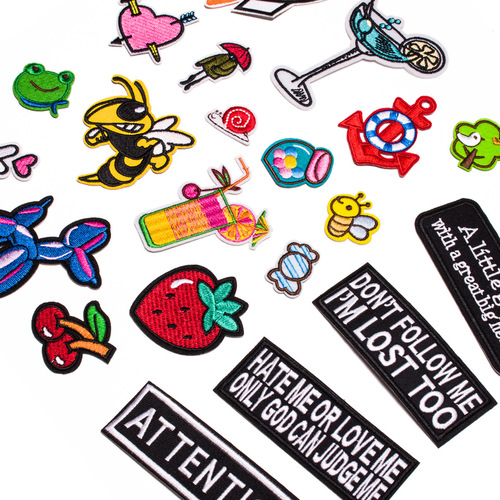 22 Cartoon Rocket Bumblebee Cloth Patch Set Cute Decoration Shoes Clothing Hat Bag Badge Stickers Cross-Border Patches