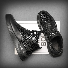 ��Ƥ��Ь2021�¿��ɫ�����ӽqЬ�Ӹߎ�ѥ��ƤЬ���e�W�t�R��ѥ��