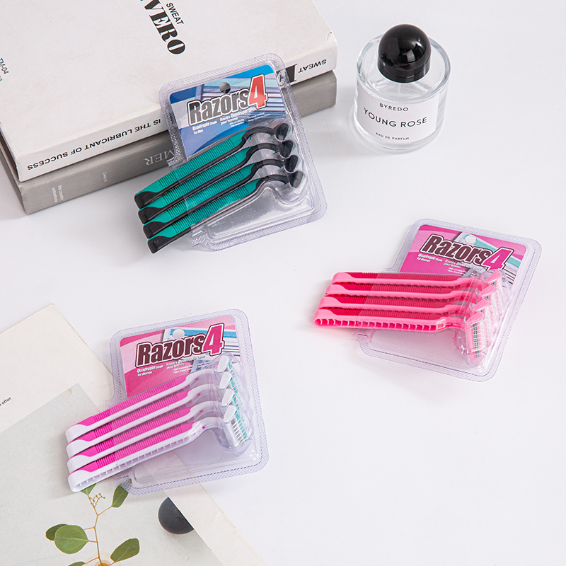 Three-Layer Blade Women's Shaver for Private Area Hair Removal with Soap, Hair Removal Tool for Leg Hair, Full Body Shaving, and Armpit Hair Removal Tool