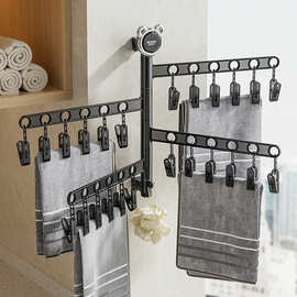 多头晾衣架子多功能旋转可折叠夹宝宝内裤袜子家用阳台免打孔夹子