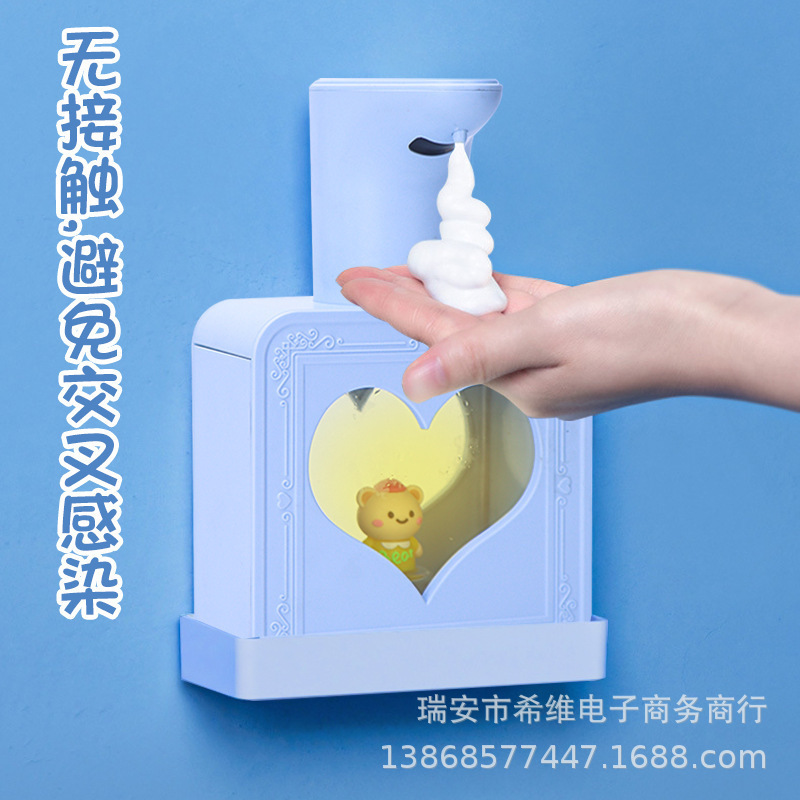 携帯電話の新型子供自動手洗い機充電式家庭用壁掛けキッチン泡石鹸ディスペンサー|undefined