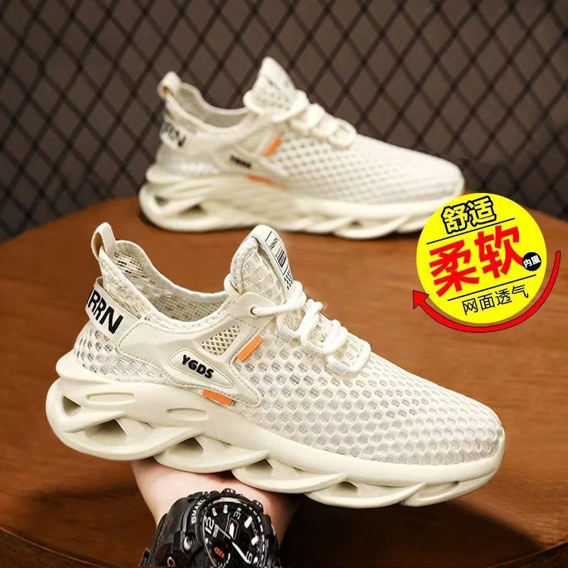 Breathable Mesh Shoes, Comfortable and Odor-Resistant Women's Shoes 2024, Non-Slip and Wear-Resistant Casual Women's Mesh Shoes, Upgraded Clogs with Thick Soles