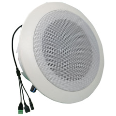 DC12V 5W 火災警報器天井スピーカー、3 つの乾式接点トリガー付き