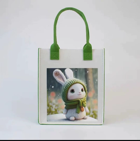 Shuangpin green hat rabbit