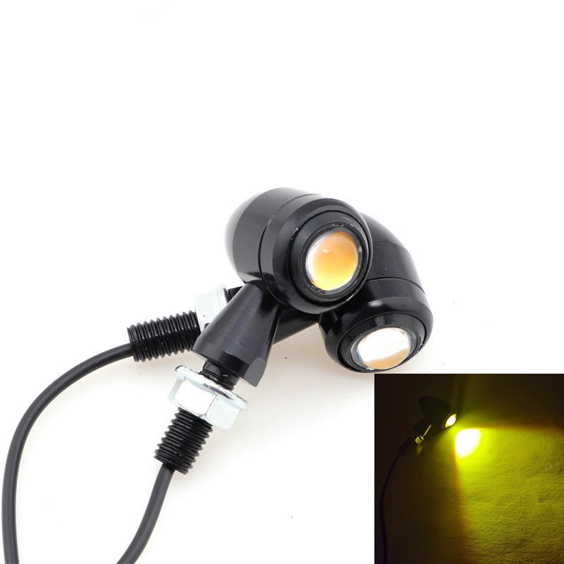 Подходит для ретро-мотоциклов, электромобилей, модифицированных алюминиевых сплавов, мини-светодиодных поворотников "ангельский глаз"