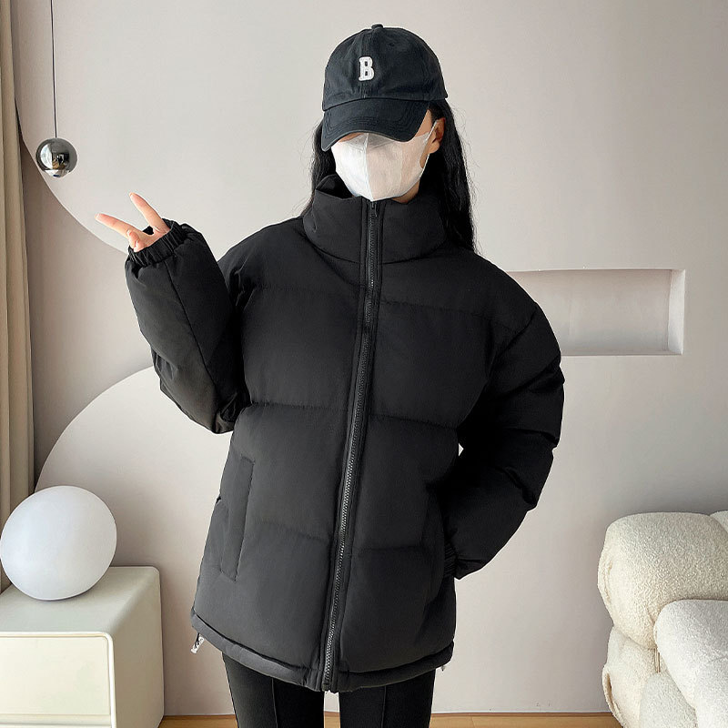 New Sports Outdoor High-end Sense Cotton-padded Coat Winter Thickened Down Cotton-padded Clothes for Lovers Women's Short Loose Jacket