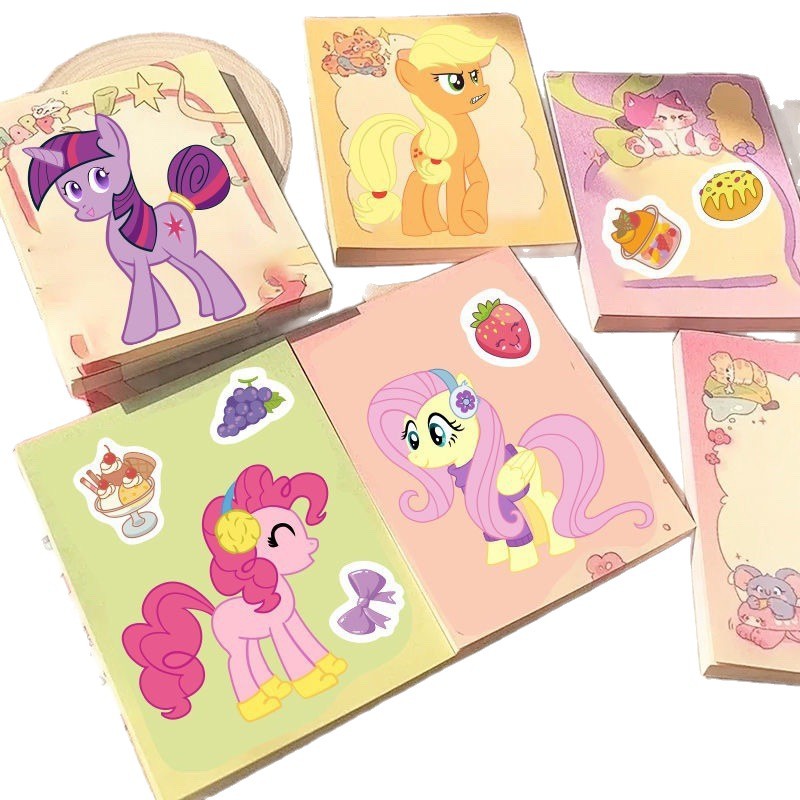 Pegatinas de cambio de ropa de pony Pauli, pegatinas de cambio de ropa de púrpura tierna tierna