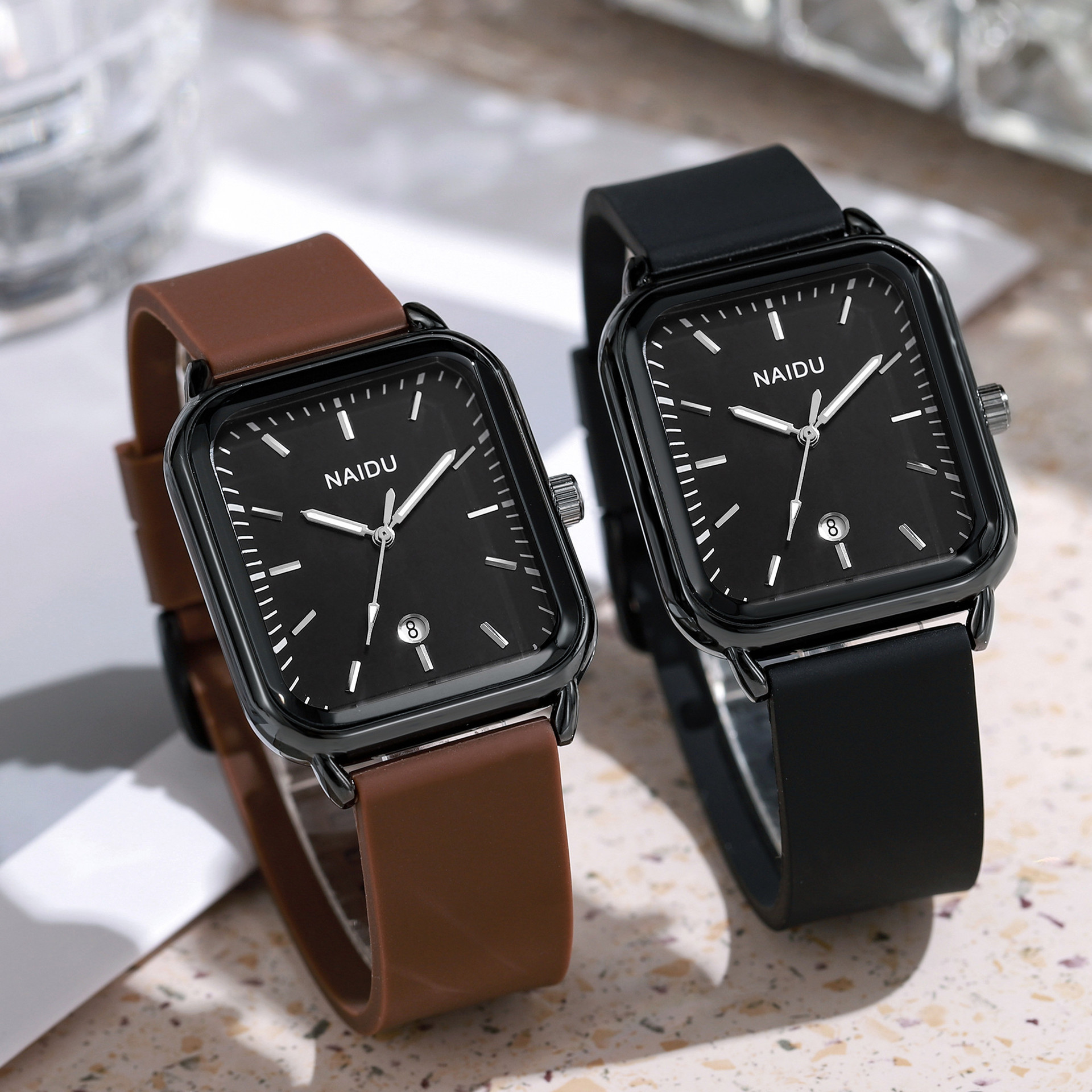Universal fashionable square swiss watch for men and women