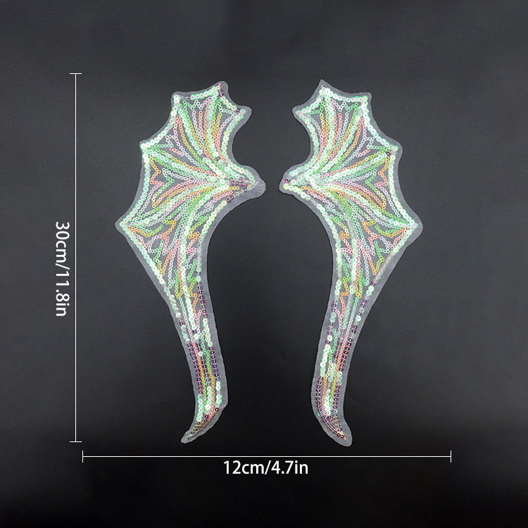 2 날개 핑크 녹색 999978