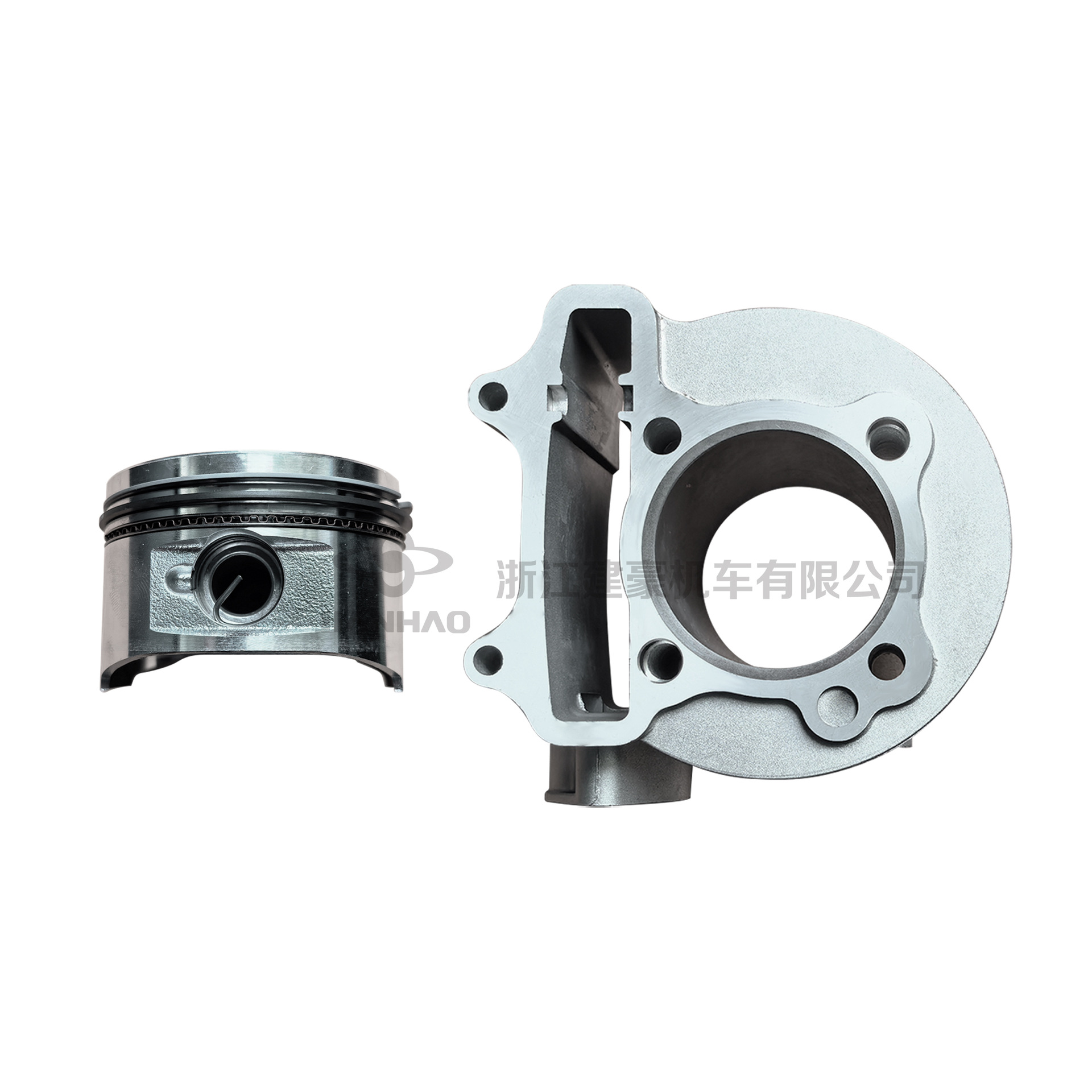 Scooter Engine Parts Suitable for Gy6-150 Cylinder Piston Combination Cylinder Liner Assembly 57.4mm