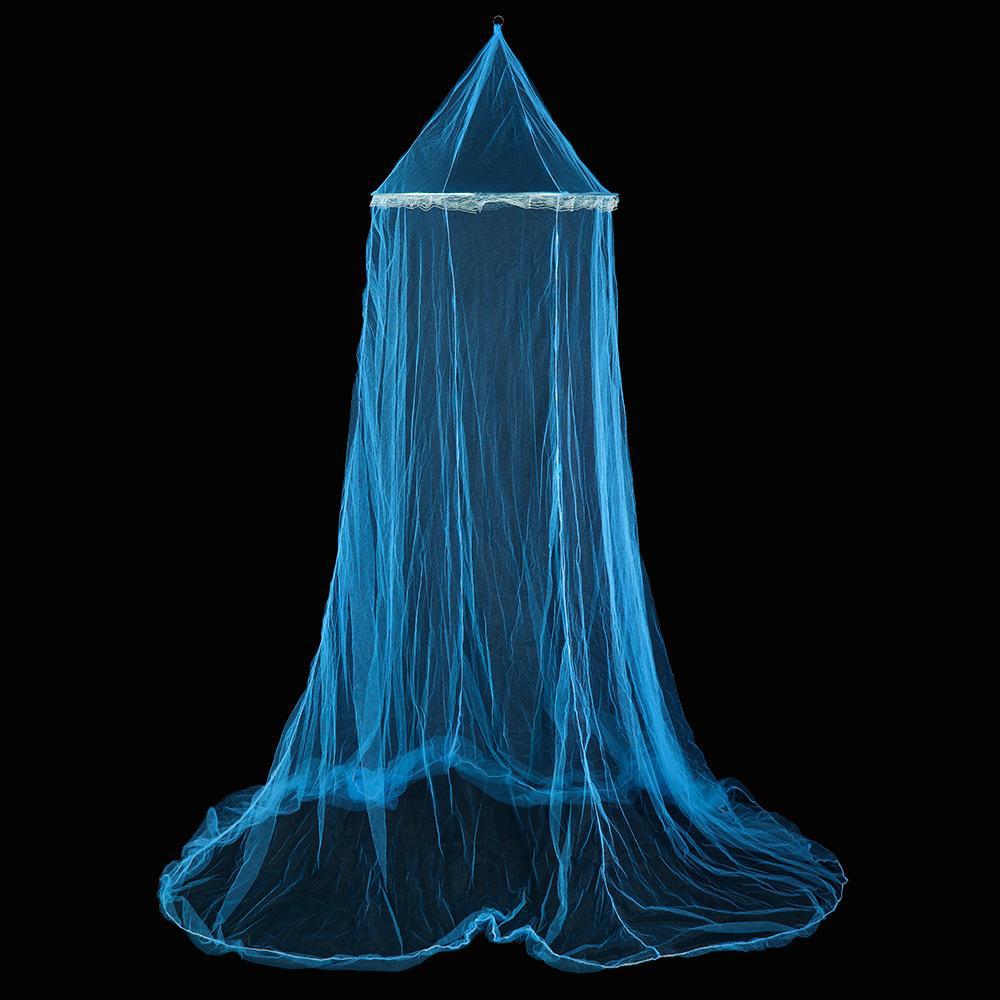 Transfronterizos interiores de una sola princesa viento cifrado cúpula mosquiteros 1.5m-1.8m cama techo suspendido suelo tribunal sin instalación