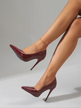 C 28360 Black High Heel Pointed Toe Shoes ��ɫ��ͷ�߸�Ь
