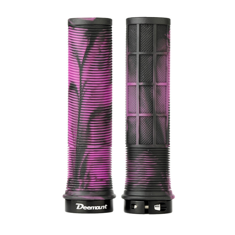 Bicicleta de montaña manga de manija de abanico color silicona TPR tubo recto suave antideslizante mango auxiliar bicicleta de carretera agarre de manija recta