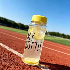 透明直筒 my bottle 水杯单层塑料食品级安全耐高温防摔杯子