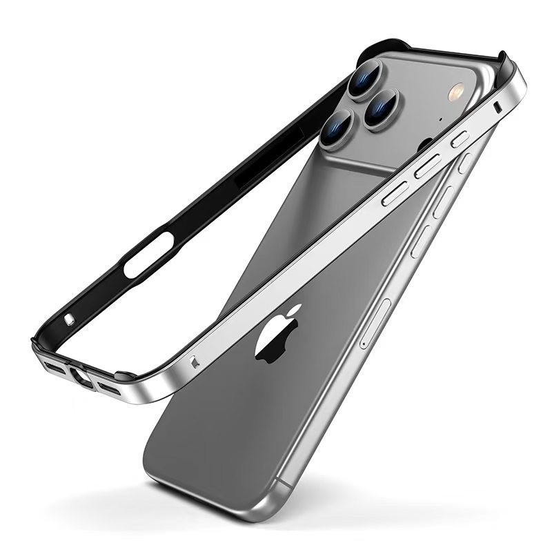 适用iphone17promax金属边框保护套苹果17硅胶加金属框防摔保护壳|undefined