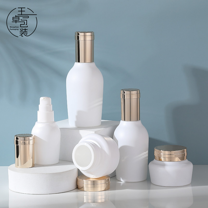 厂家高端现货40-120ml玻璃护肤品套装瓶乳液膏霜瓶化妆品分装瓶