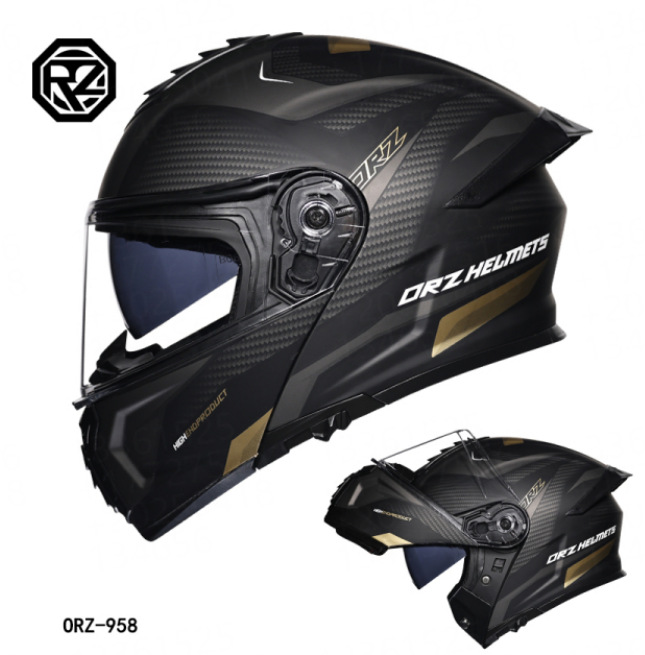 Casco de coche eléctrico Orz transfronterizo para hombres y mujeres, casco, cola de doble espejo de verano, semicompletamente cubierta, personalidad Four Seasons DOT