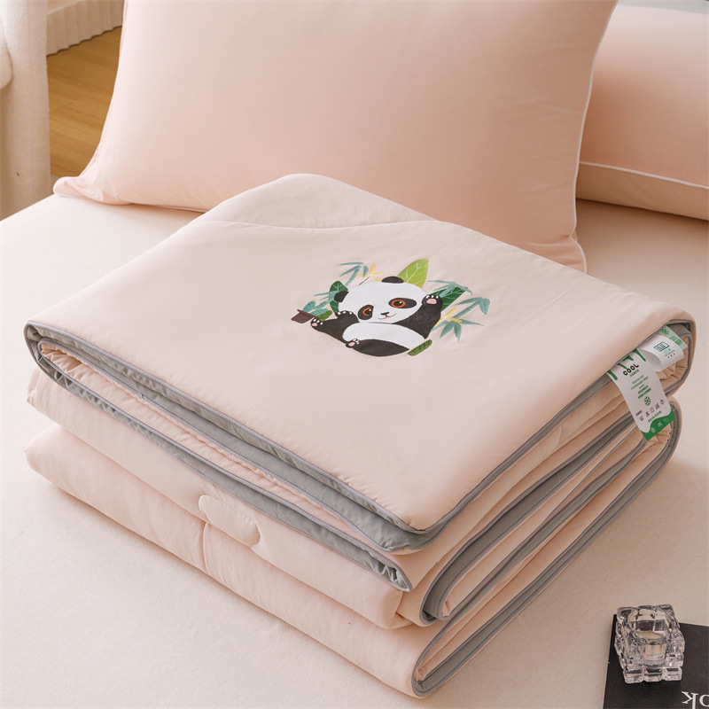 Colcha de aire acondicionado de seda fresca, edredón fino de verano, dormitorio individual, edredón fresco de verano, núcleo de edredón de verano, lavable a máquina