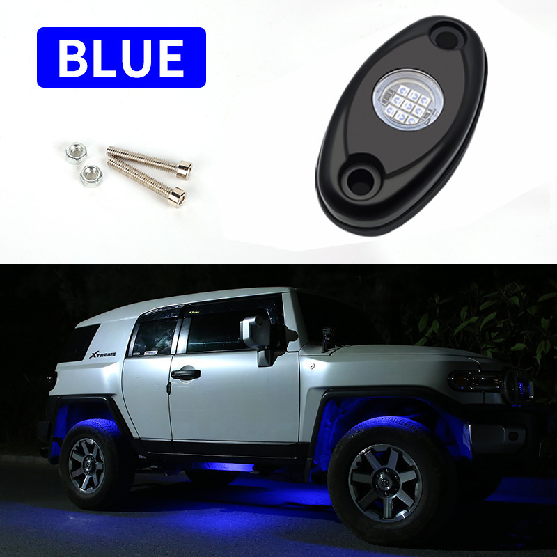 lámpara de chasis de automóvil de aleación de aluminio tanque todoterreno lámpara de red LED de goteo de pegamento multicolor chasis lámpara de modificación image 9