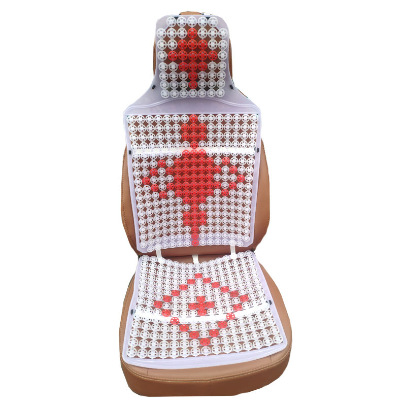 Summer Car Cushion Plastic Double Layer Chinese Knot Cushion Large Truck Universal Smiley Seat Cushion Breathable Cool Mat Jiefang J6