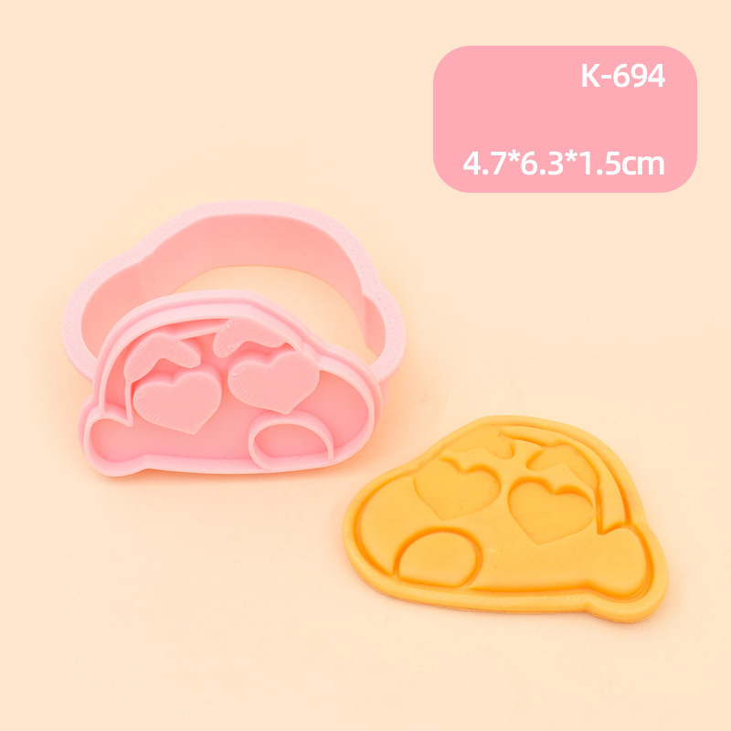 クレヨンしんちゃん漫画クッキー型漫画キャラクター 3D 立体プッシュ式 diy クリエイティブ家庭用ベーキングツール|undefined