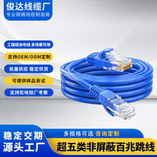 CAT5E非屏蔽1米电脑跳线成品五类网线超五类网络线宽带路由器线