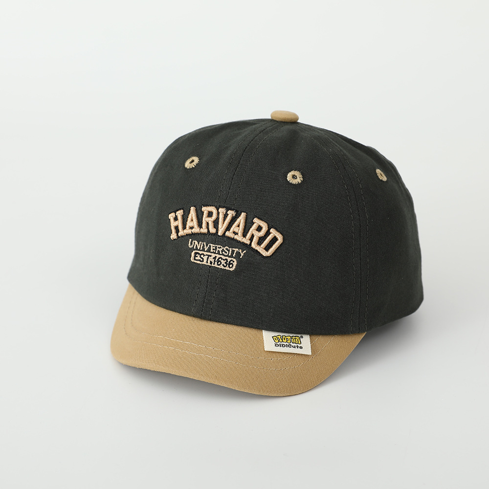 Sombreros para bebés primavera y otoño delgados sombreros de lengua de pato letras coreanas para niños y niñas sombreros de béisbol protectores solares con bordes suaves