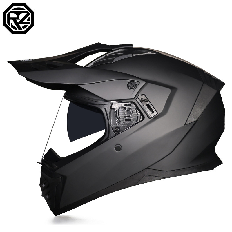 Cascos de Motocicleta Transfronterizos, Cascos de Carretera, Cascos de Una Sola Lente para Hombres y Mujeres, Cascos Integrales de Rally para Carretera y Todoterreno, Cascos para Viajes de Larga Distancia en Motocicleta