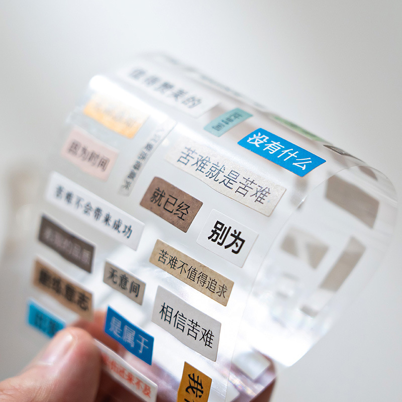 Juegos de palabras creativos y divertidos pegatinas de cuentas de mano en materiales de decoración de viento pegatinas adhesivas collage de cuentas de mano