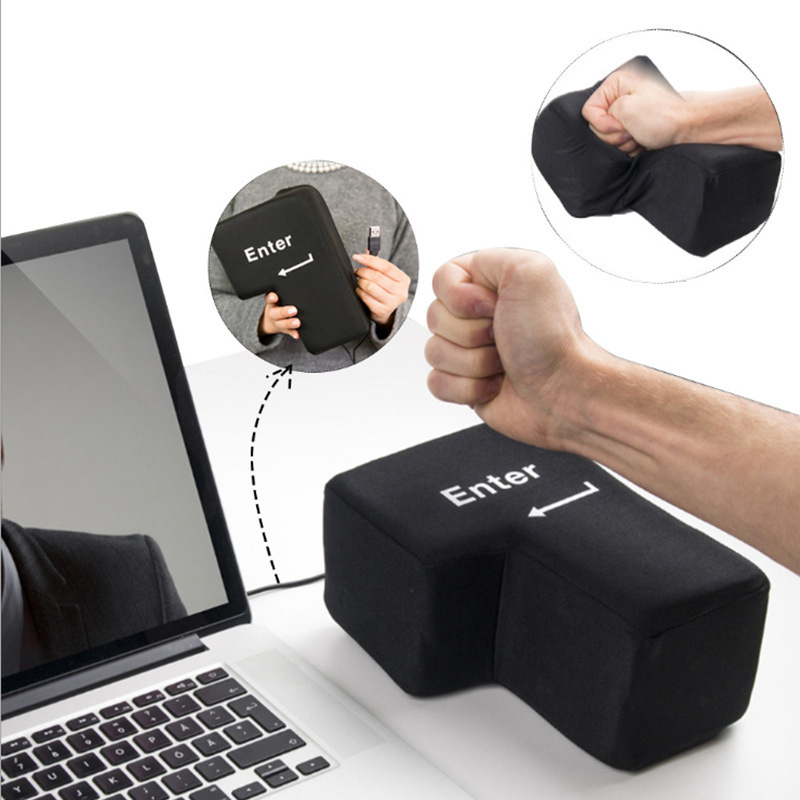 ビッグエンター コンピューター USB Enter キー Enter キー お昼寝枕 Enter キーの圧力を解放|undefined