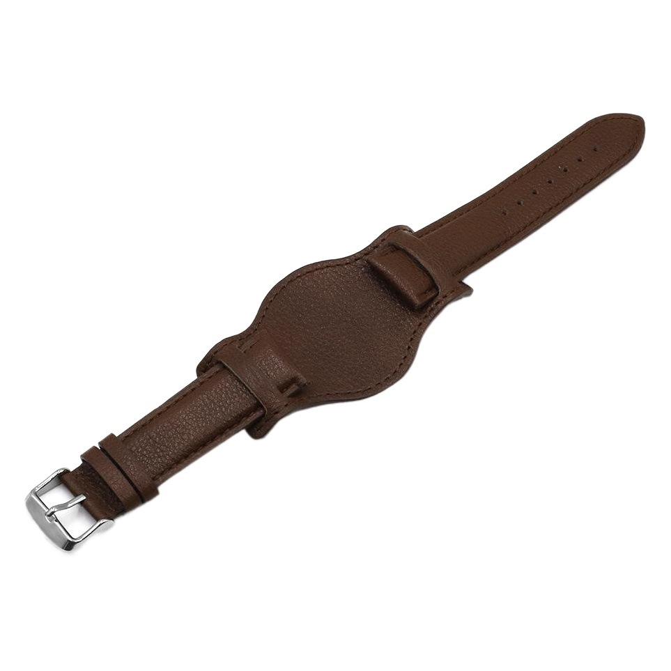 Nueva primera capa de cuero de vaca correa de reloj accesorios 18 20 22mm correa de reloj de cuero con la bandeja inferior en stock