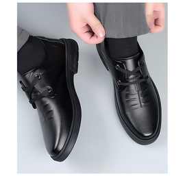 2025厂家批发经典休闲男士皮鞋舒适软底套脚一脚蹬商务鞋一件代发