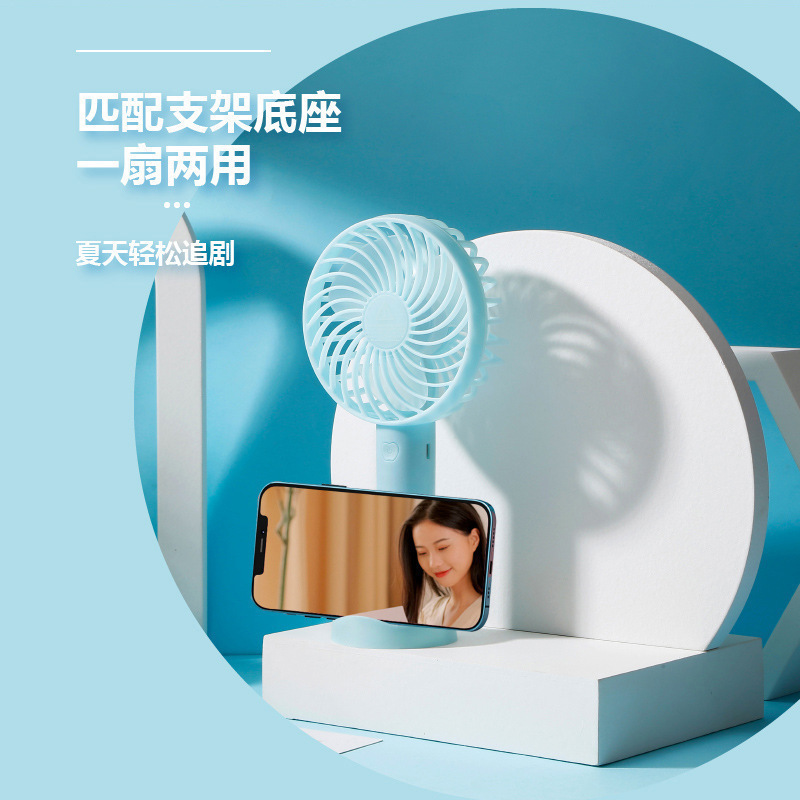 ハンディファン 卓上ミニ扇風機 静音 USB充電式 携帯用 跨境ギフト 小型扇風機 ロゴ入り|undefined