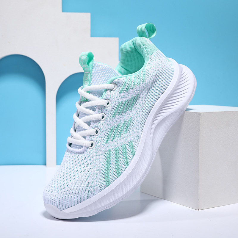 Blanco y Verde 293 Malla Doble para Mujer