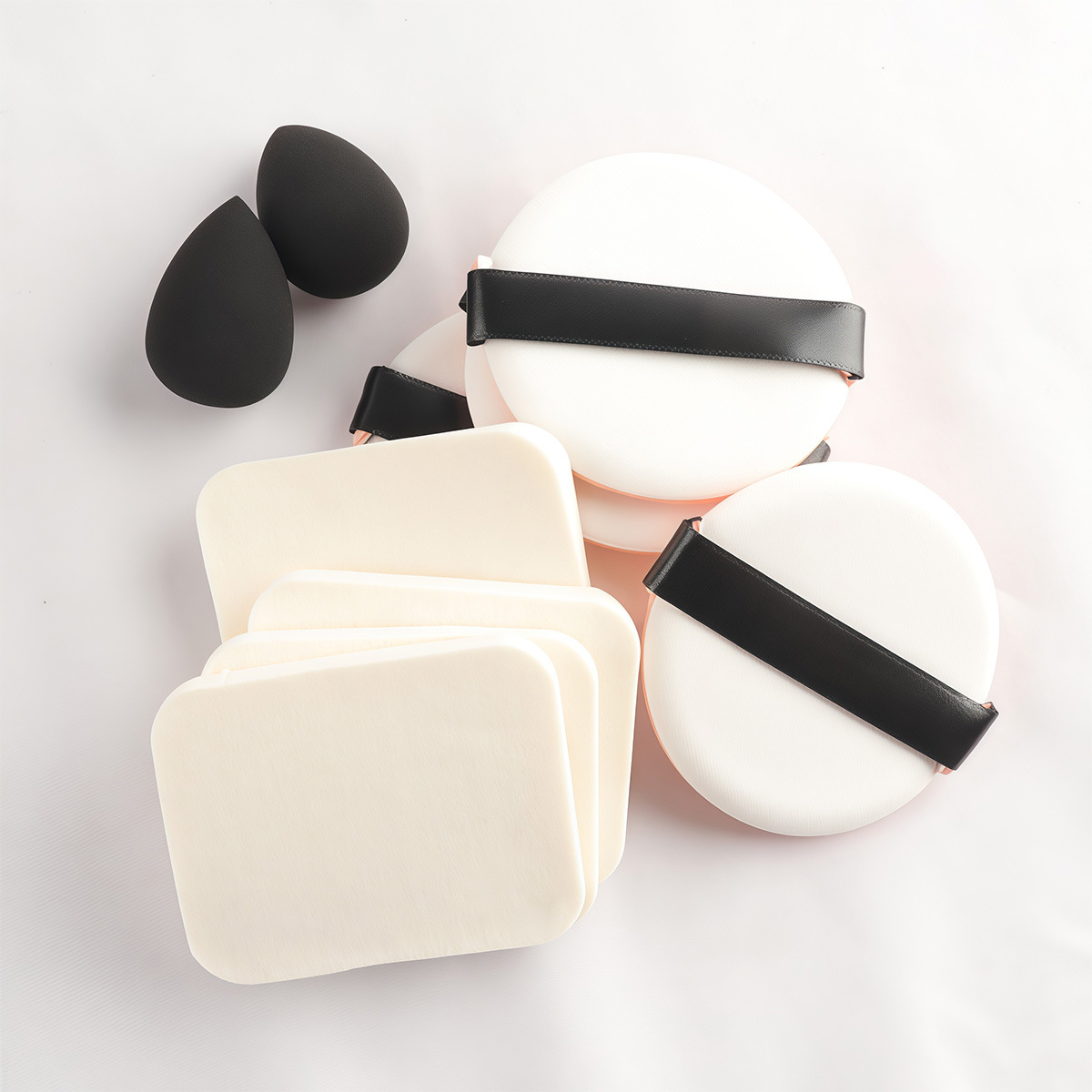 32 bolsas de maquillaje azules de fragancia, pincel de maquillaje en polvo, conjunto de herramientas de maquillaje de belleza, combinación transfronteriza de un agente de cabello