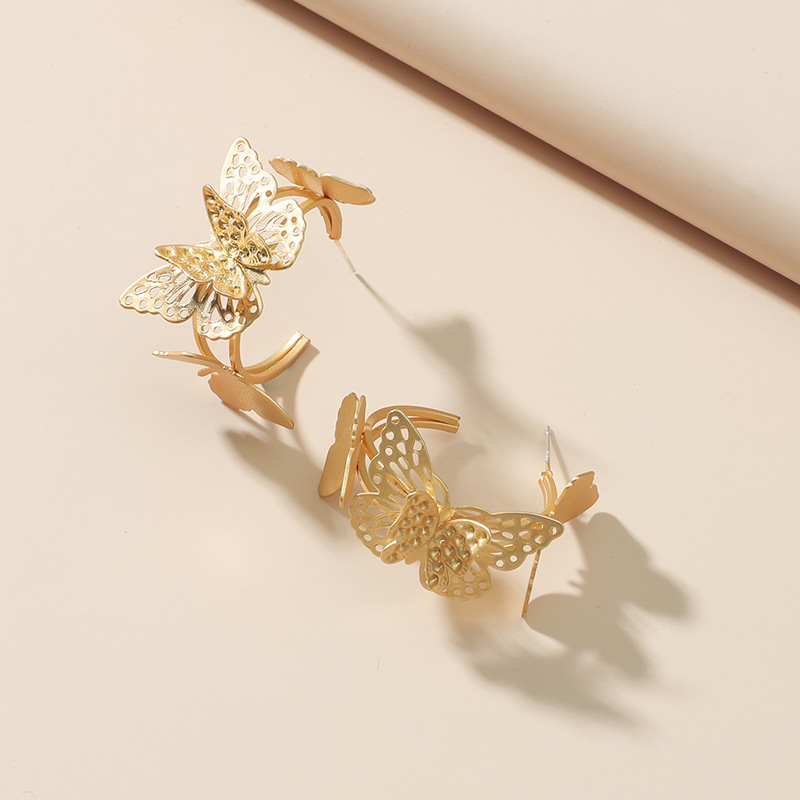 fashion simple creative hollow butterfly earringspicture2