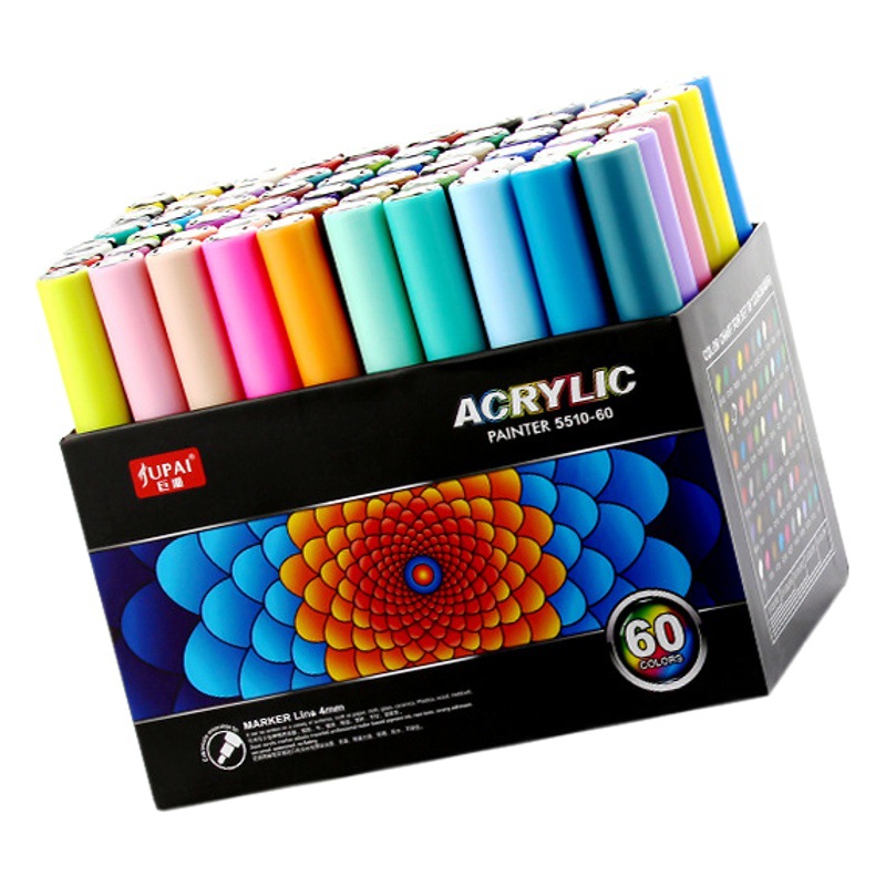 Giant Acrylic Marker Pen Waterproof Quick-Drying Non-Smudge Hand-Painted Marker Paint Pen Student Thick Head Special Watercolor Pen