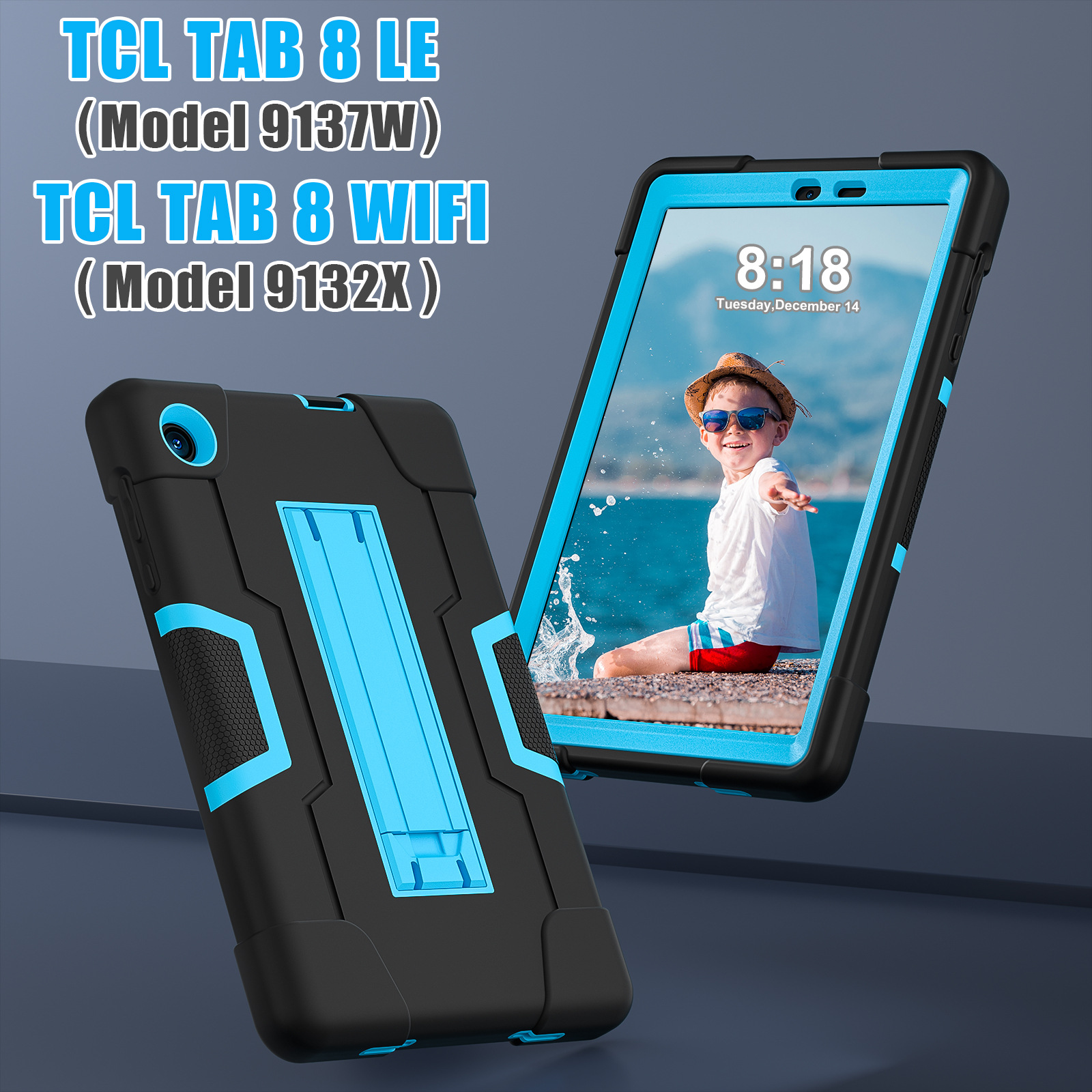 For TCLTab 8 LE 9137W / TCL Tab 8 WiFi 9132X anti-drop flat case