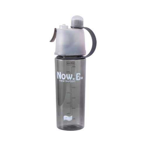 Creative cartoon spray water cup outdoor sports water bottle portable lid summer hydration cooling plastic cup wholesale