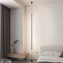 设计师床头吊灯创意简约卧室床头吊灯走廊吧台墙角直线极简小吊灯