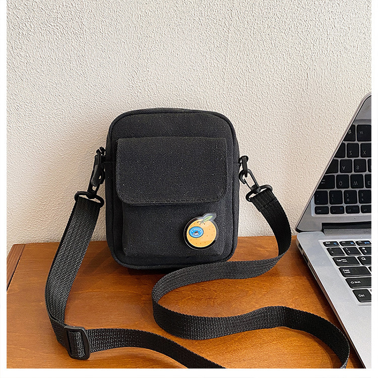 112g Weight Sewing Thread Fashion Element Zipper Closure Type Single Shoulder Strap Strap Type Square Bag Bags Type Casual Occasion Canvas Material Fruit, Solid Color Pattern All Seasons Season Women's Gender Streetwear Style Square Shape Small Size Women's Small Canvas Fruit Solid Color Streetwear Sewing Thread Square Zipper Square Bag 12