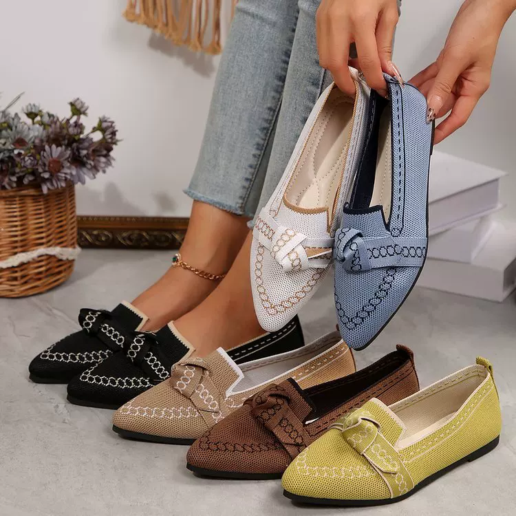 Fashionable shoes pointy toe for leisure, (Cross-border trading), plus size
