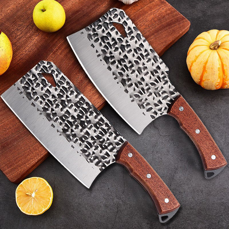 Hottest live streaming Yangjiang chef's knife, bone-cutting knife, kitchen sharp meat knife, chopping knife, street vendor, running the world, forging chef's knife.