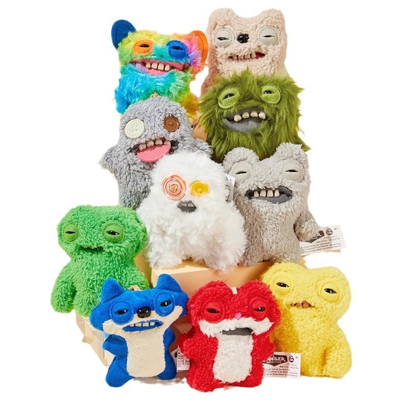 かわいいモンスターぬいぐるみモンスター歯面白い人形ファンクティーボーイ醜いかわいい装飾品ペンダントキーホルダー|undefined