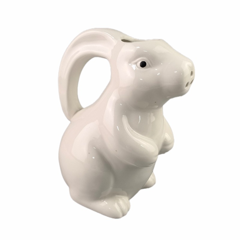 Conejito de Pascua botella de agua, botella de agua, botella de leche, plantas suculentas, flores, maceta, cerámica de color