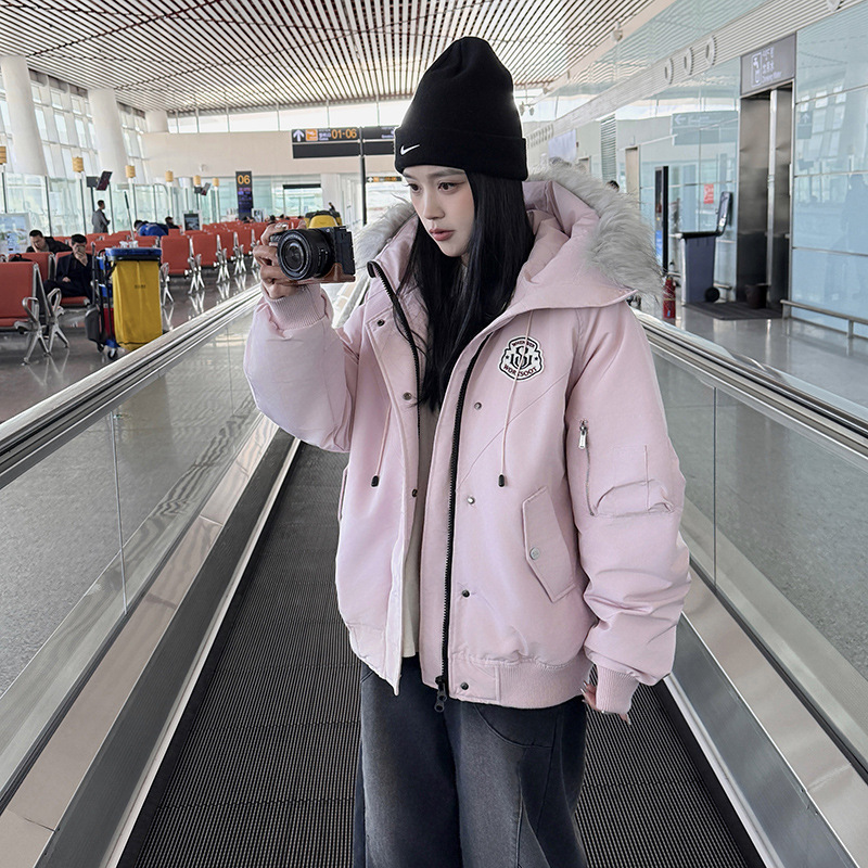 Corea del Sur ropa de algodón para mujeres corto 2025 invierno nuevo suelto con un pequeño bf chaqueta de pan image 8