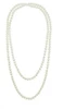 Plastic necklace from pearl