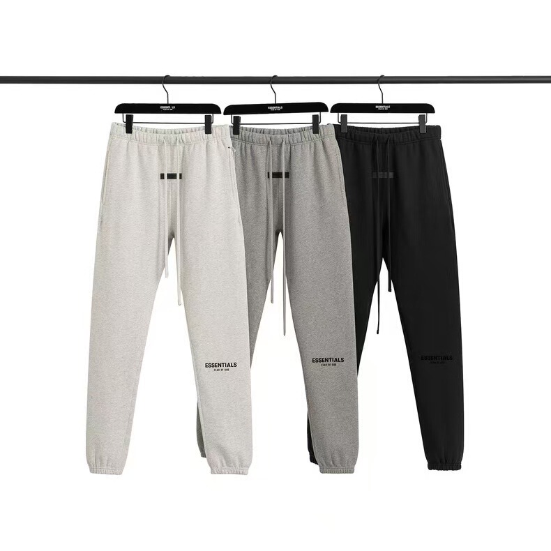 Fogfearofgod Multi-Thread Essentials Autumn and Winter Velvet Flocked Leggings Casual Pants Trendy Brand Autum Style